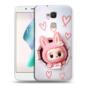 Силиконовый чехол на BQ Aquaris V Plus с принтом Labubu Лабубу