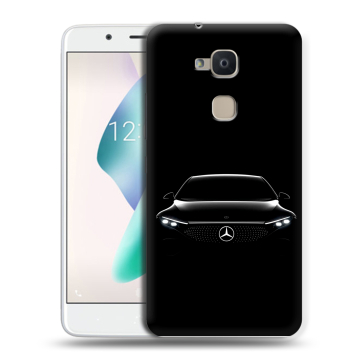 Силиконовый чехол на BQ Aquaris V Plus с принтом Mercedes Мерседес