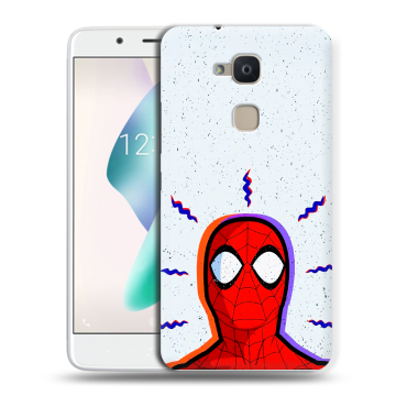 Силиконовый чехол на BQ Aquaris V Plus с принтом Spiderman Человек паук