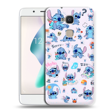 Силиконовый чехол на BQ Aquaris V Plus с принтом Лило и Стич