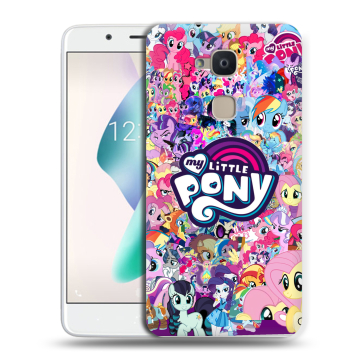Силиконовый чехол на BQ Aquaris V Plus с принтом My little pony Дружба чудо