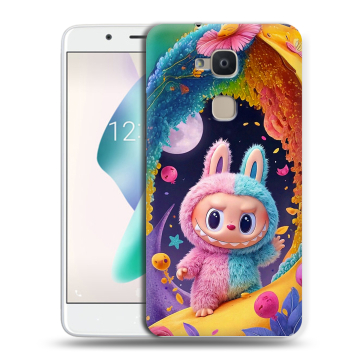 Силиконовый чехол на BQ Aquaris V Plus с принтом Labubu Лабубу