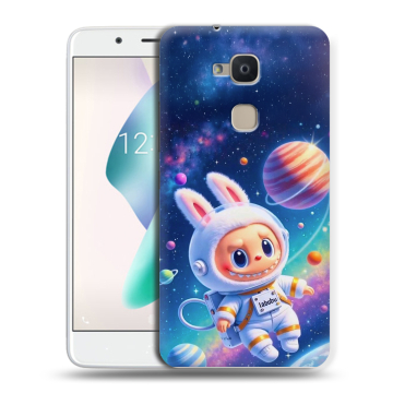 Силиконовый чехол на BQ Aquaris V Plus с принтом Labubu Лабубу
