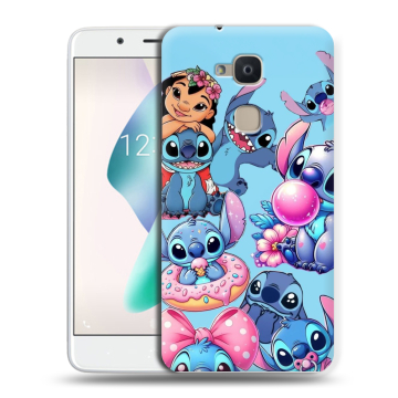 Силиконовый чехол на BQ Aquaris V Plus с принтом Лило и Стич