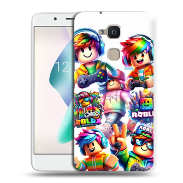 Силиконовый чехол на BQ Aquaris V Plus с принтом Roblox Роблокс
