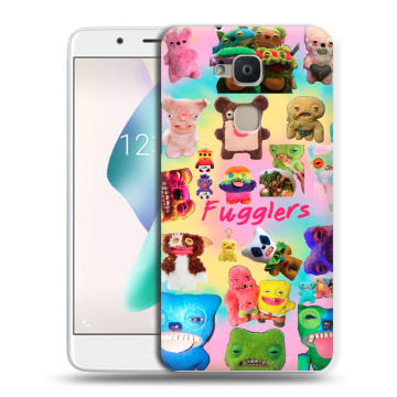 Силиконовый чехол на BQ Aquaris V Plus с принтом Флагер Fuggler
