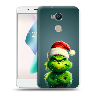 Силиконовый чехол на BQ Aquaris V Plus с принтом Новый год
