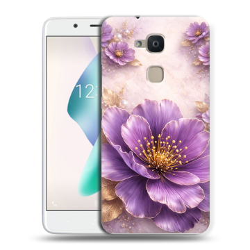 Силиконовый чехол на BQ Aquaris V Plus с принтом женский