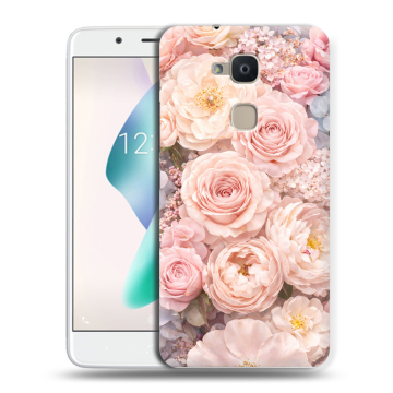 Силиконовый чехол на BQ Aquaris V Plus с принтом женский