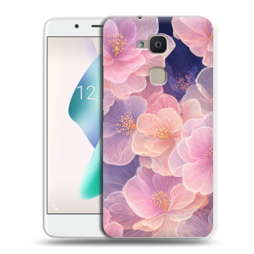 Силиконовый чехол на BQ Aquaris V Plus с принтом женский