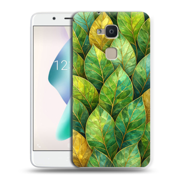 Силиконовый чехол на BQ Aquaris V Plus с принтом женский