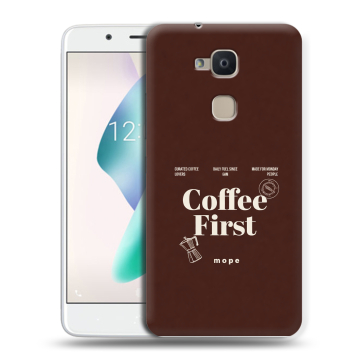 Силиконовый чехол на BQ Aquaris V Plus с принтом женский