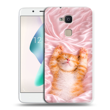 Силиконовый чехол на BQ Aquaris V Plus с принтом женский