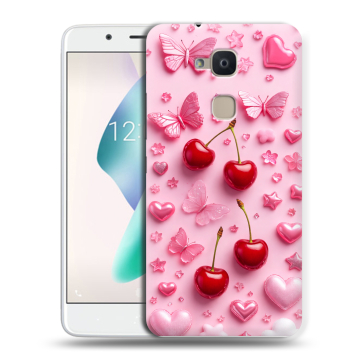 Силиконовый чехол на BQ Aquaris V Plus с принтом для девочек
