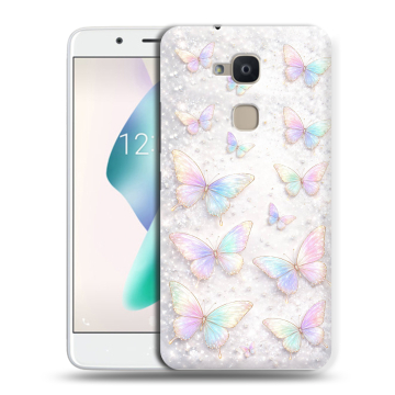 Силиконовый чехол на BQ Aquaris V Plus с принтом женский