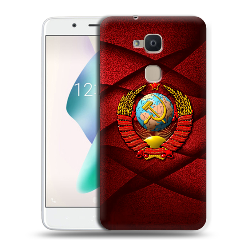 Силиконовый чехол на BQ Aquaris V Plus с принтом Герб СССР Силиконовый чехол на BQ Aquaris V Plus с принтом Герб СССР