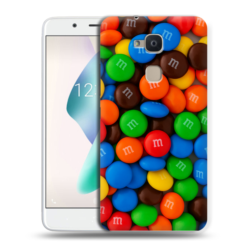 Силиконовый чехол на BQ Aquaris V Plus с принтом Конфеты Силиконовый чехол на BQ Aquaris V Plus с принтом Конфеты