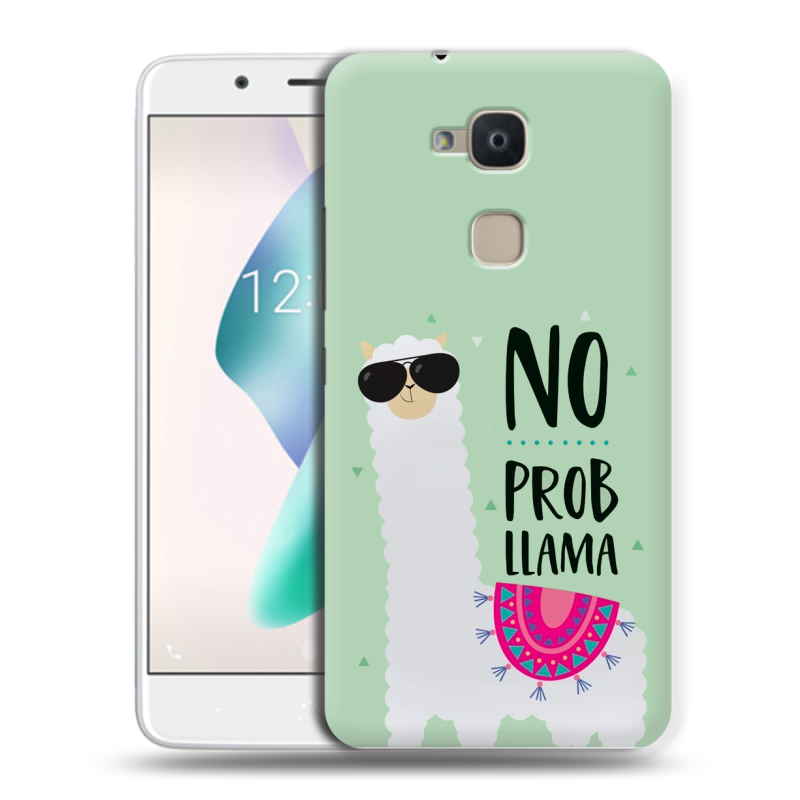 Силиконовый чехол на BQ Aquaris V Plus с принтом Лама Силиконовый чехол на BQ Aquaris V Plus с принтом Лама