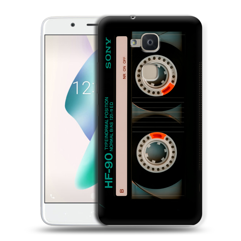 Силиконовый чехол на BQ Aquaris V Plus с принтом Кассета Силиконовый чехол на BQ Aquaris V Plus с принтом Кассета