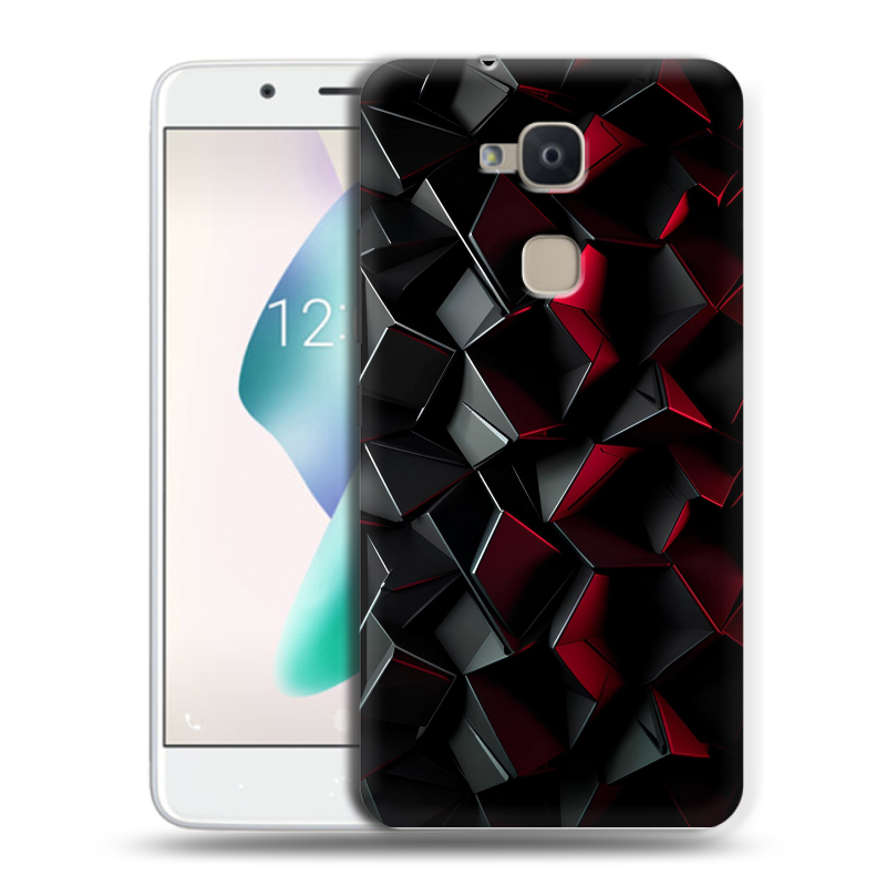 Силиконовый чехол на BQ Aquaris V Plus с принтом Абстракция Силиконовый чехол на BQ Aquaris V Plus с принтом Абстракция