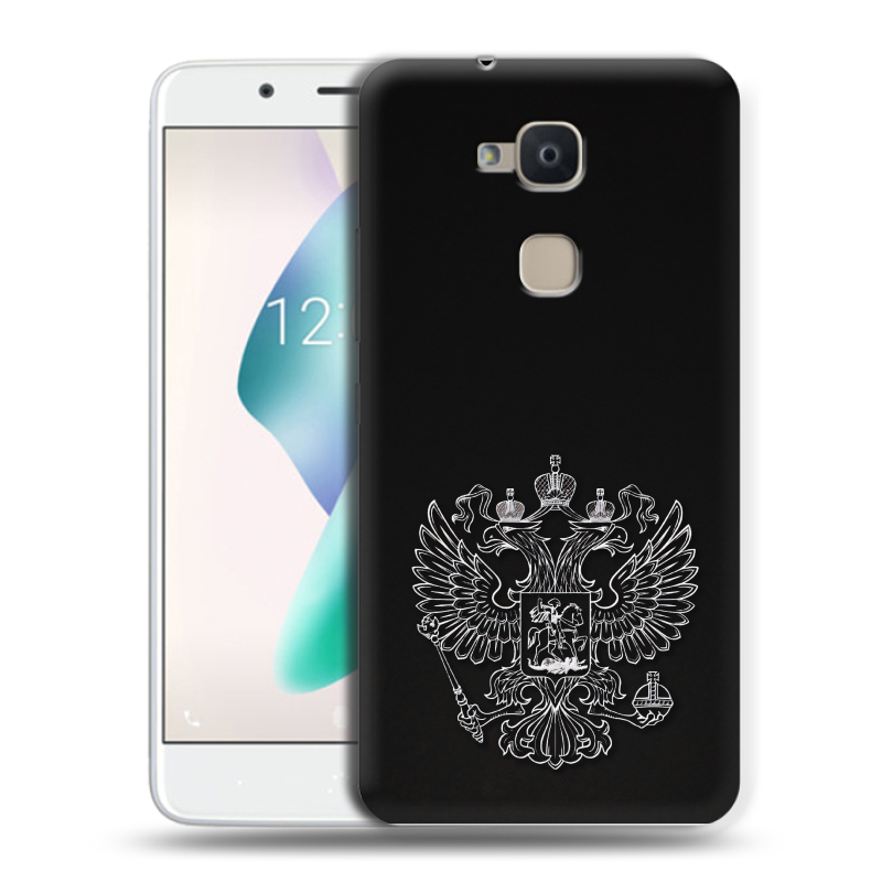Силиконовый чехол на BQ Aquaris V Plus с принтом Герб России Силиконовый чехол на BQ Aquaris V Plus с принтом Герб России
