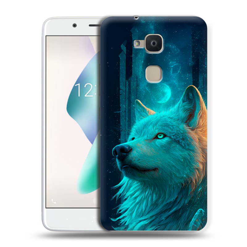 Силиконовый чехол на BQ Aquaris V Plus с принтом бабочки саккура Силиконовый чехол на BQ Aquaris V Plus с принтом бабочки саккура