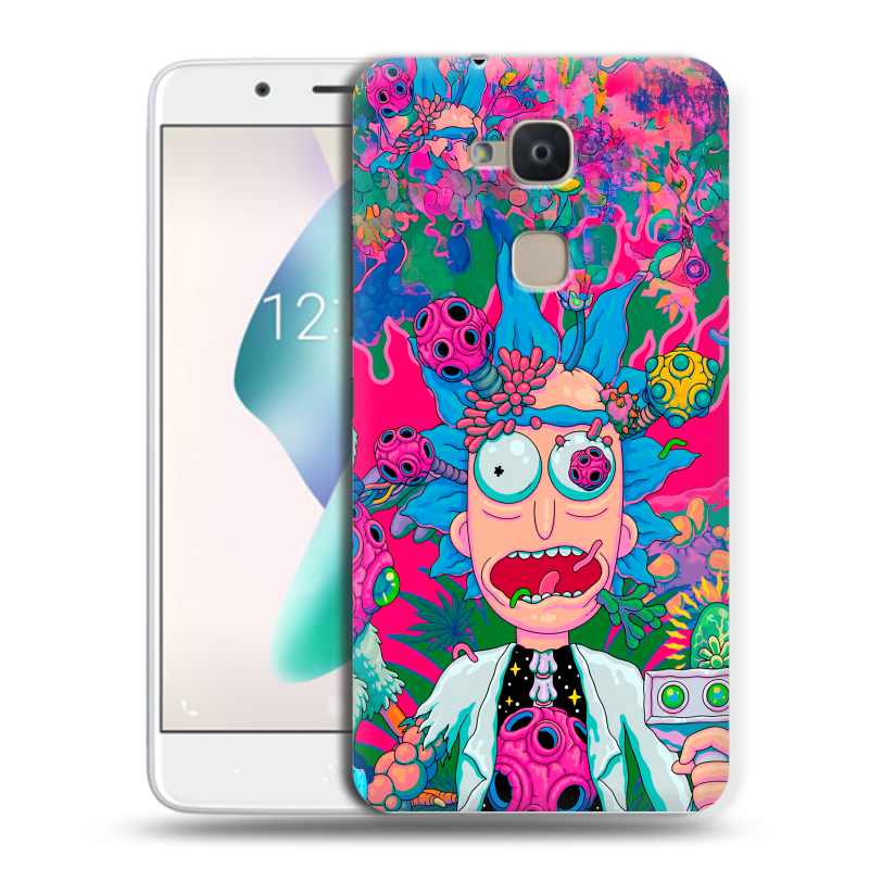 Силиконовый чехол на BQ Aquaris V Plus с принтом Рик и Морти Rick Morty Силиконовый чехол на BQ Aquaris V Plus с принтом Рик и Морти Rick Morty