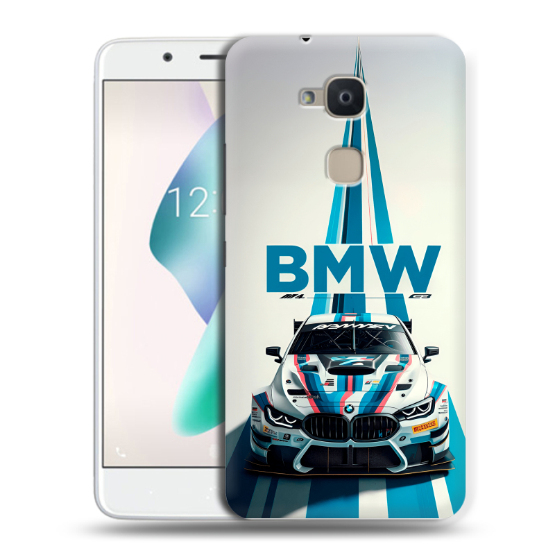 Силиконовый чехол на BQ Aquaris V Plus с принтом БМВ BMW Силиконовый чехол на BQ Aquaris V Plus с принтом БМВ BMW