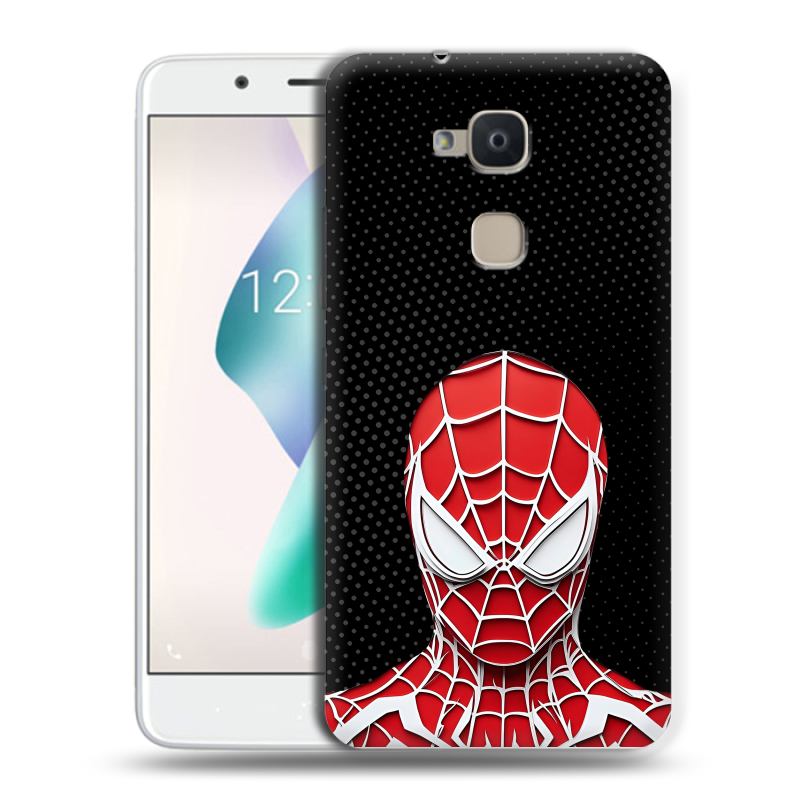 Силиконовый чехол на BQ Aquaris V Plus с принтом человек паук spiderman Силиконовый чехол на BQ Aquaris V Plus с принтом человек паук spiderman
