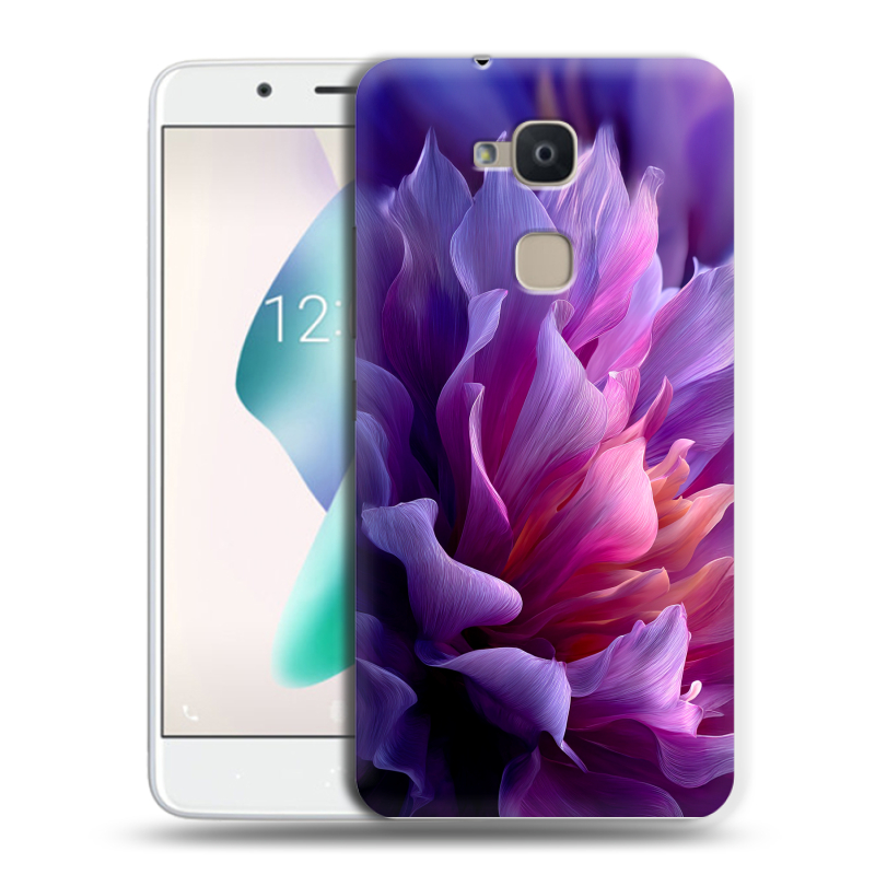 Силиконовый чехол на BQ Aquaris V Plus с принтом женский цветы Силиконовый чехол на BQ Aquaris V Plus с принтом женский цветы