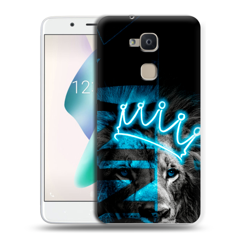 Силиконовый чехол на BQ Aquaris V Plus с принтом Король лев Силиконовый чехол на BQ Aquaris V Plus с принтом Король лев