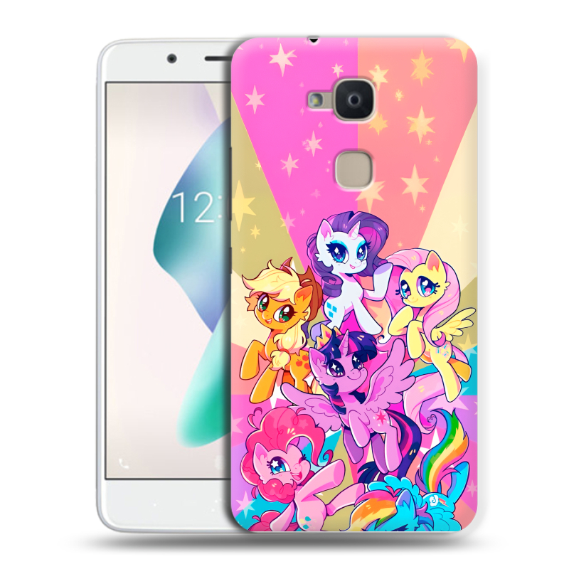 Силиконовый чехол на BQ Aquaris V Plus с принтом My little pony Дружба чудо Силиконовый чехол на BQ Aquaris V Plus с принтом My little pony Дружба чудо