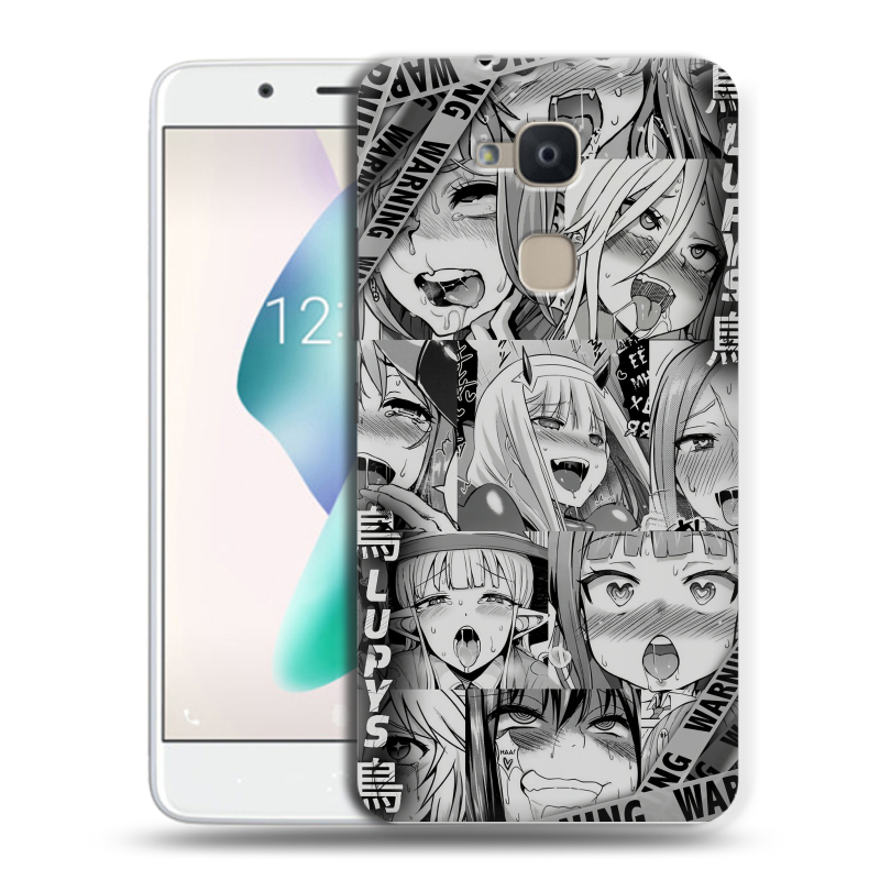 Силиконовый чехол на BQ Aquaris V Plus с принтом Ahegao Ахегао Аниме Силиконовый чехол на BQ Aquaris V Plus с принтом Ahegao Ахегао Аниме