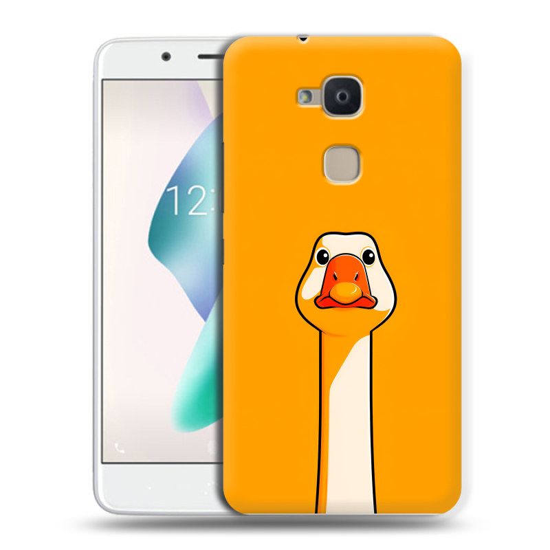 Силиконовый чехол на BQ Aquaris V Plus с принтом Смешная утка Силиконовый чехол на BQ Aquaris V Plus с принтом Смешная утка