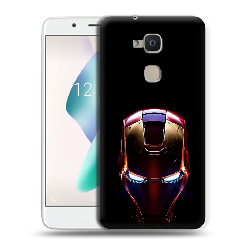 Силиконовый чехол на BQ Aquaris V Plus с принтом IronMan Железный человек Силиконовый чехол на BQ Aquaris V Plus с принтом IronMan Железный человек