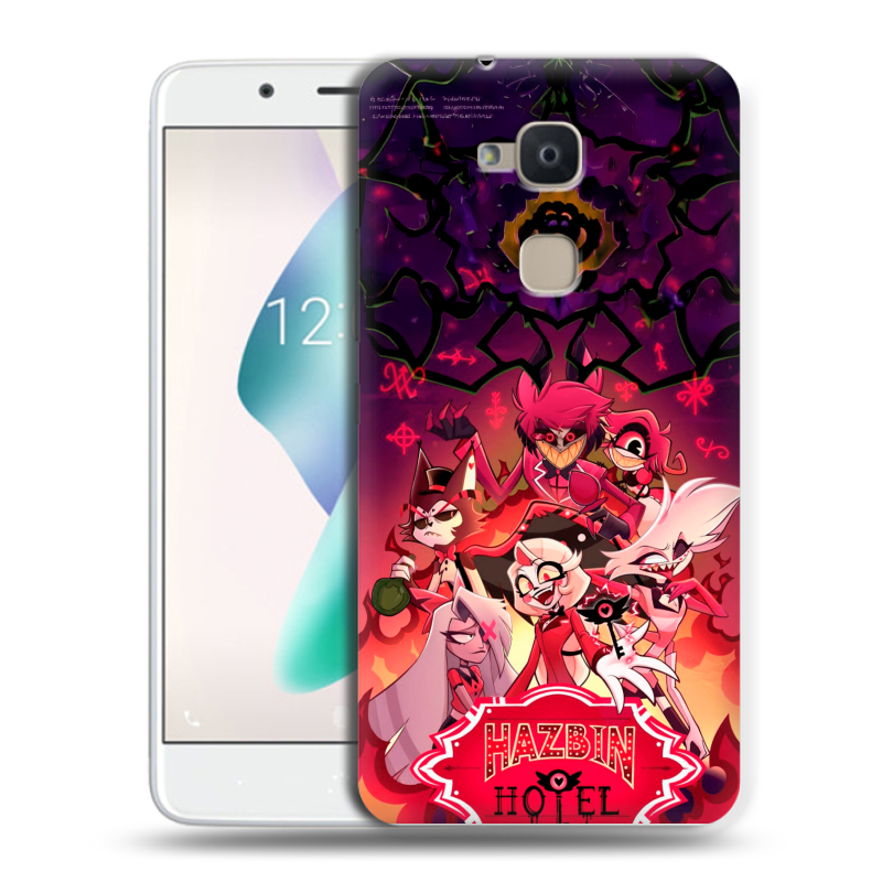 Силиконовый чехол на BQ Aquaris V Plus с принтом Hazbin Hotel Отель Хазбин Силиконовый чехол на BQ Aquaris V Plus с принтом Hazbin Hotel Отель Хазбин