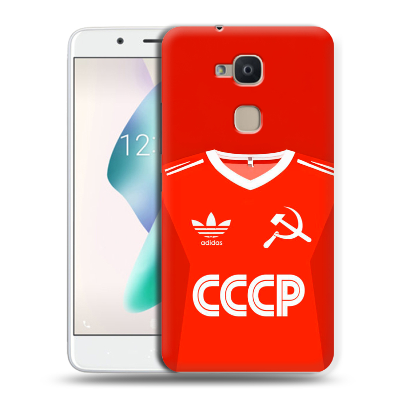 Силиконовый чехол на BQ Aquaris V Plus с принтом Флаг Герб СССР Силиконовый чехол на BQ Aquaris V Plus с принтом Флаг Герб СССР
