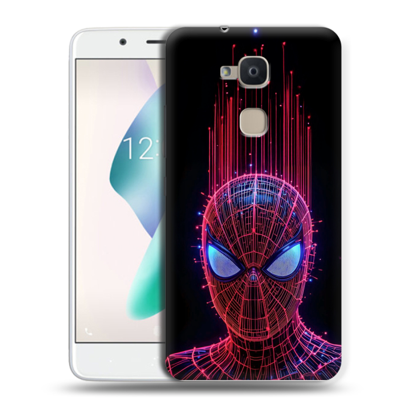 Силиконовый чехол на BQ Aquaris V Plus с принтом Spiderman Человек паук Силиконовый чехол на BQ Aquaris V Plus с принтом Spiderman Человек паук