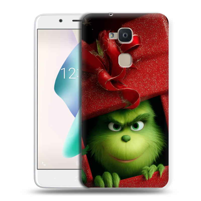 Силиконовый чехол на BQ Aquaris V Plus с принтом Новый год Силиконовый чехол на BQ Aquaris V Plus с принтом Новый год