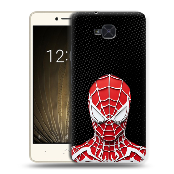 Силиконовый чехол на BQ Aquaris U2 с принтом человек паук spiderman
