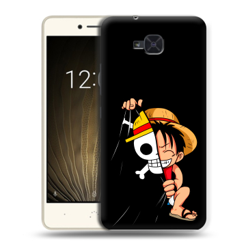 Силиконовый чехол на BQ Aquaris U2 с принтом One Piece Ван Пис