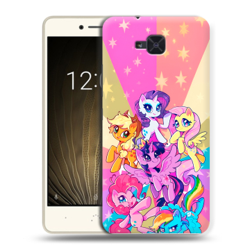 Силиконовый чехол на BQ Aquaris U2 с принтом My little pony Дружба чудо