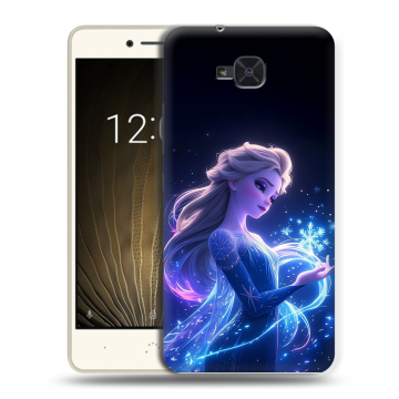 Силиконовый чехол на BQ Aquaris U2 с принтом Холодное сердце Frozen