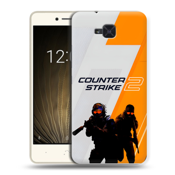 Силиконовый чехол на BQ Aquaris U2 с принтом Counter Strike
