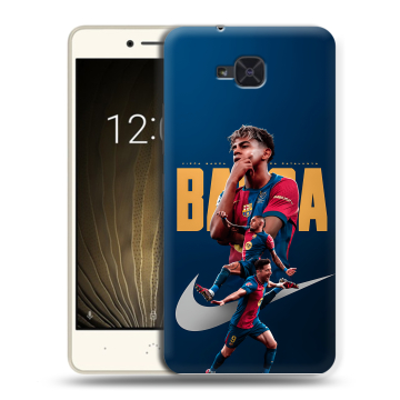 Силиконовый чехол на BQ Aquaris U2 с принтом Барселона Barca Yamal 