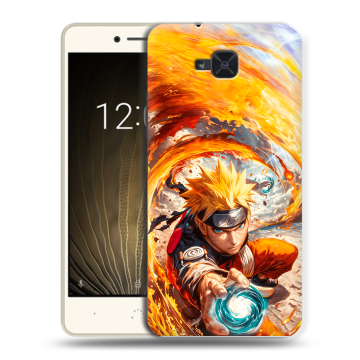 Силиконовый чехол на BQ Aquaris U2 с принтом Аниме Наруто Naruto