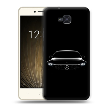 Силиконовый чехол на BQ Aquaris U2 с принтом Mercedes Мерседес