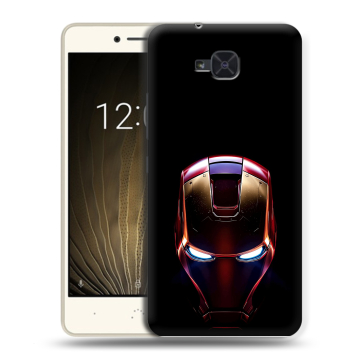 Силиконовый чехол на BQ Aquaris U2 с принтом IronMan Железный человек