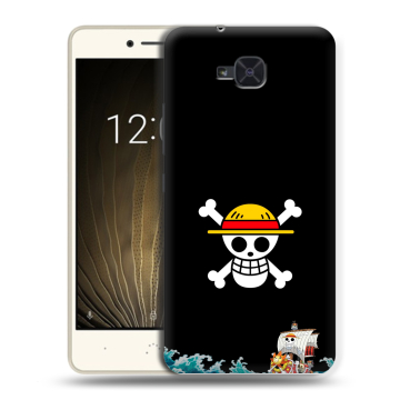 Силиконовый чехол на BQ Aquaris U2 с принтом One Piece Ван Пис