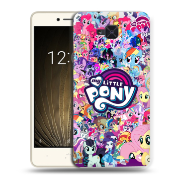 Силиконовый чехол на BQ Aquaris U2 с принтом My little pony Дружба чудо